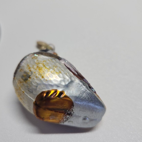 Dept 56 Blown Glass Bird Glitter Christmas Ornament Czech Republic - Picture 7 of 8